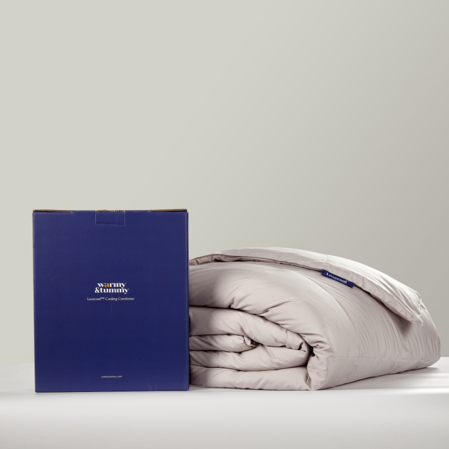 Luxecool™ Cooling Down Comforter + Breathe - Zone™ Tech - Warmy & Tummy