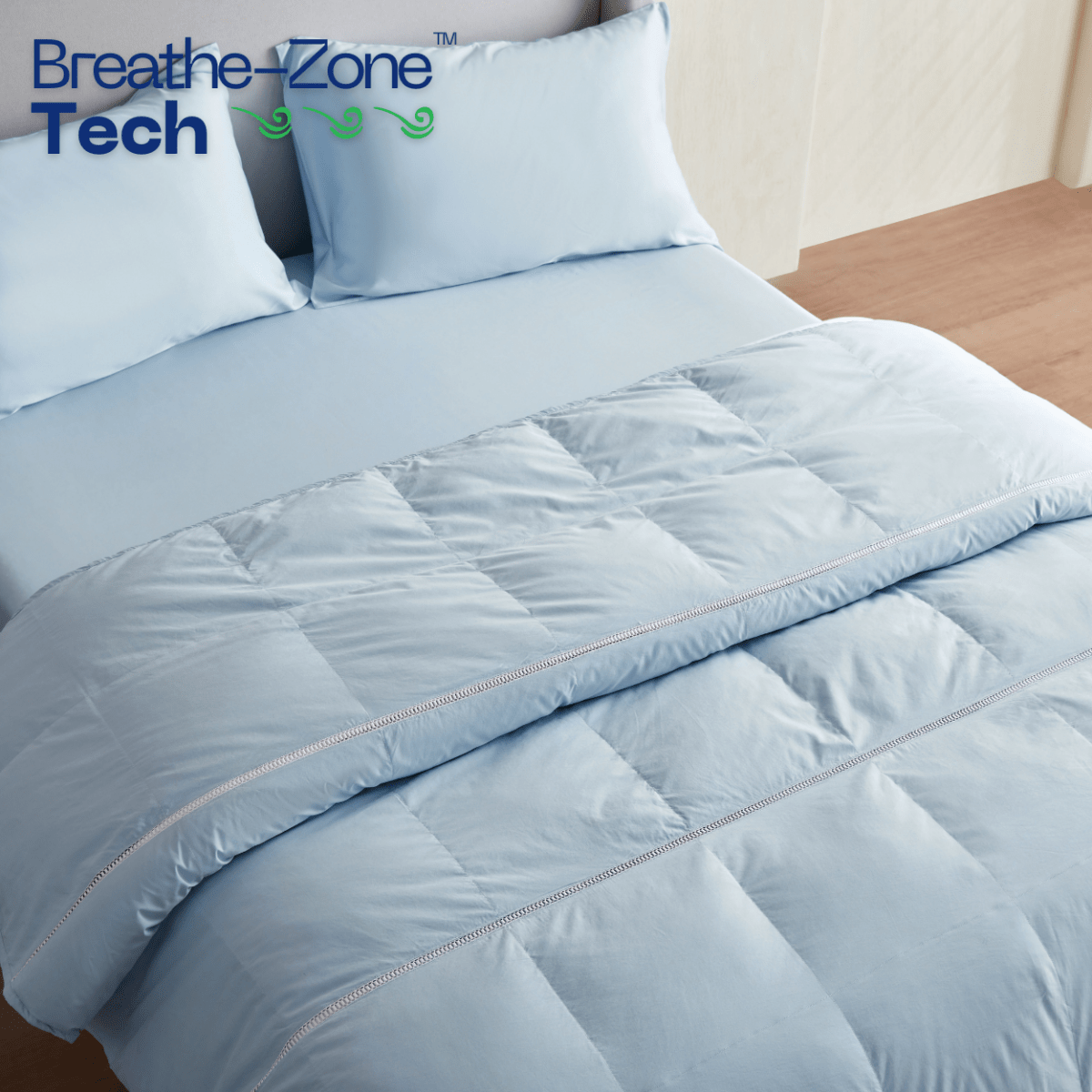 Luxecool™ Cooling Down Comforter + Breathe - Zone™ Tech - Warmy & Tummy