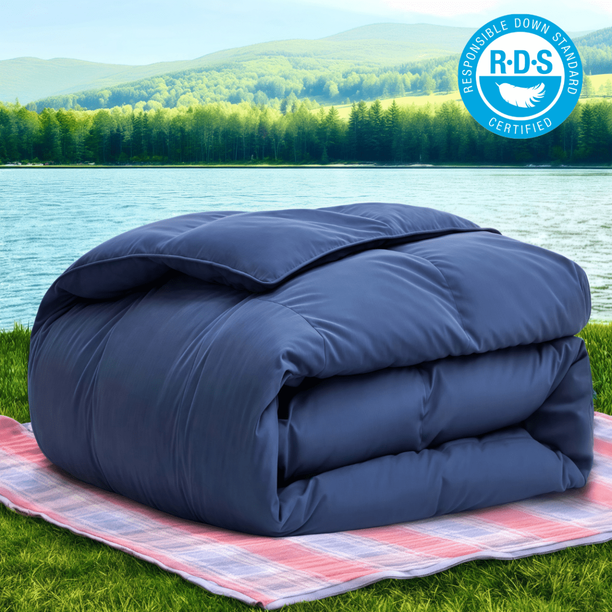 Organic Cotton Goose Down Comforter - Warmy & Tummy