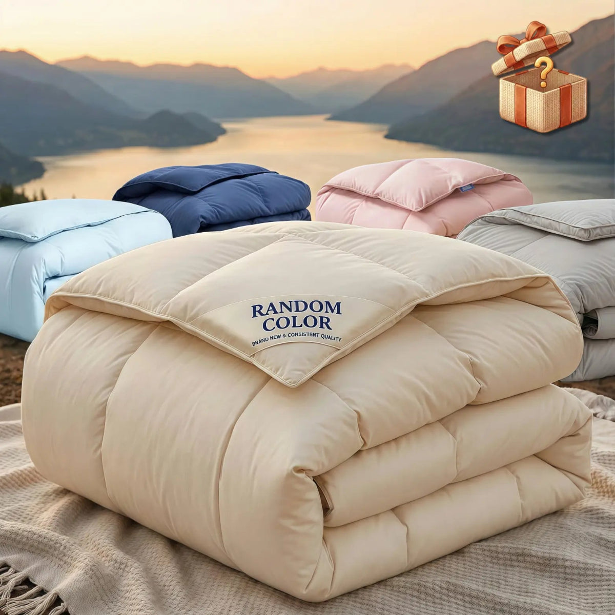 Organic Cotton Goose Down Comforter - Warmy & Tummy