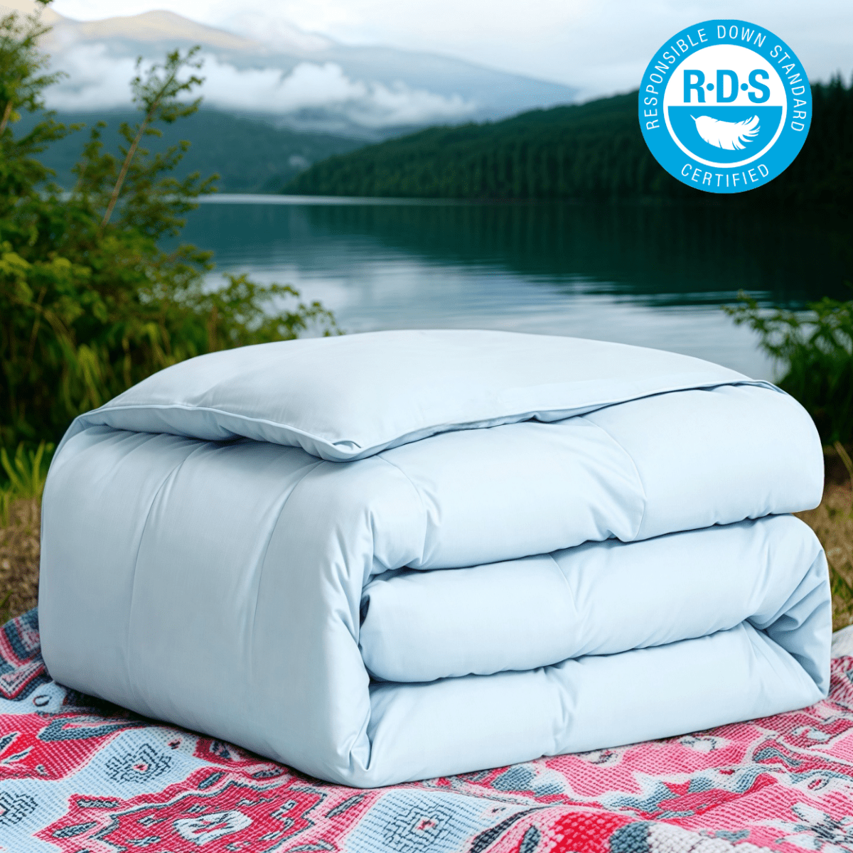 Organic Cotton Goose Down Comforter - Warmy & Tummy