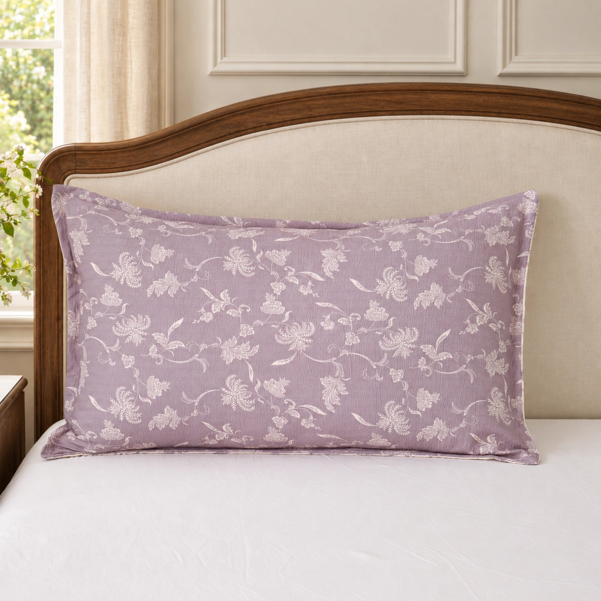 lavender bloom organic cotton pillowcases — pillowcase single lavender