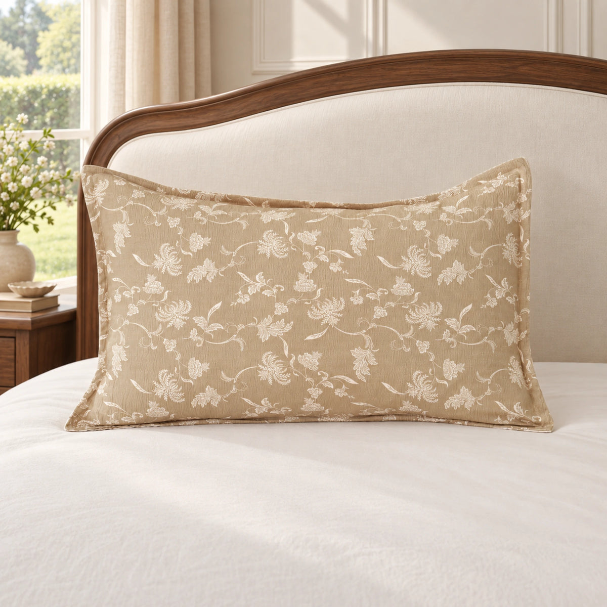 sage bloom organic cotton pillowcases — pillowcase single sage