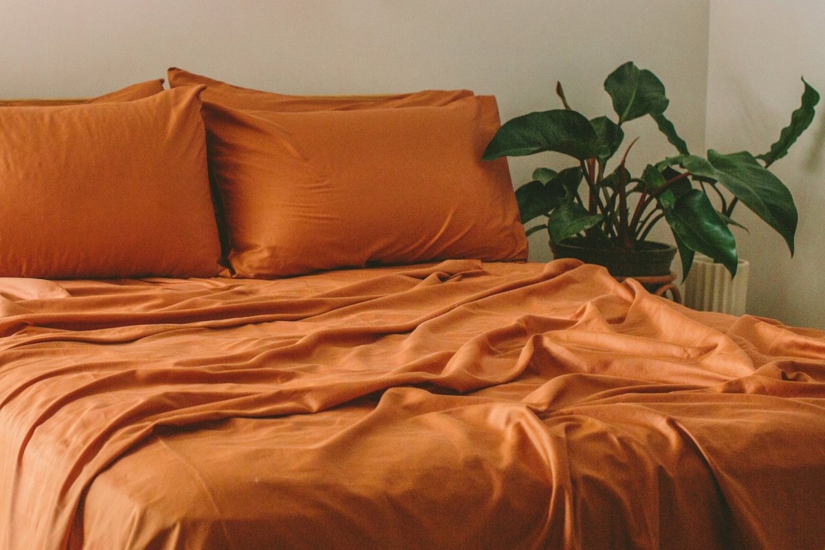 Organic Cotton Sateen Duvet Cover Set + Shams
